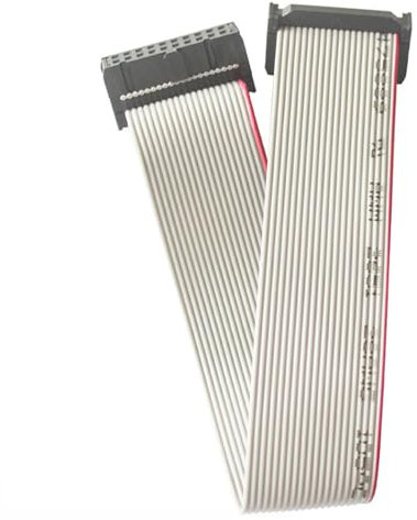 SYJHHWGS JTAG AVR Download-Kabel, 20 Pins, 2,54 mm, Abstand, 20 cm, Grau, flaches Flachband-Datenkabel