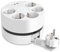 RAVPHICS Desktop Steckdosenleiste 5 Fach Mehrfachsteckdose mit 2 USB und Type-C, Steckerleiste mit USB C, Kabelgewickeltes Design, Mehrfachstecker mit Schalter 1.5M Kabel für Küche Büro
