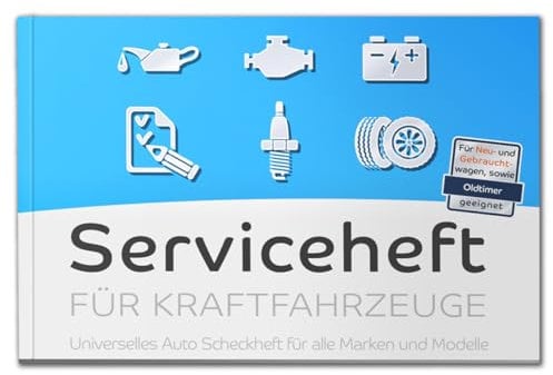 Serviceheft für Kraftfahrzeuge | Universal | Scheckheft für alle Auto Marken und Modelle | Für Neu- und Gebrauchtfahrzeuge, sowie Oldtimer geeignet | Mit Platz für große Schrift | für PKW, KFZ (10)
