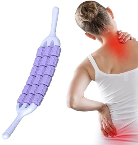 Rouleau de Massage - Rouleau De Massage Musculaire À Trois Rangées | Outil de Relaxation Réglable pour Mollets Dos Yoga Entraînement Corps