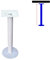 Base de table en métal pour tables de bistrot rondes réglables en hauteur - Pieds robustes - Blanc - 110 cm - Parfait pour café, salon et tables basses - 1 pièce