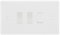 BG White Moulded 3 Gang Light Switch 1x Trailing Edge LED Dimmer 2x 2 Way Custom Switch