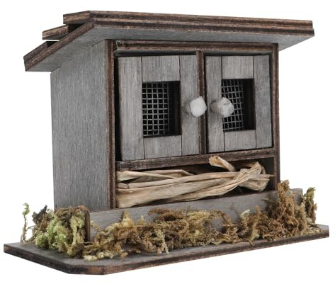 Mini Puppenhaus Zubehör, Miniatur Hühnerstall, Wichtel Zubehör Weihnachten, Mini Garten Deko, Miniatur Garten Deko für Puppenhaus, Halloween, Weihnachten