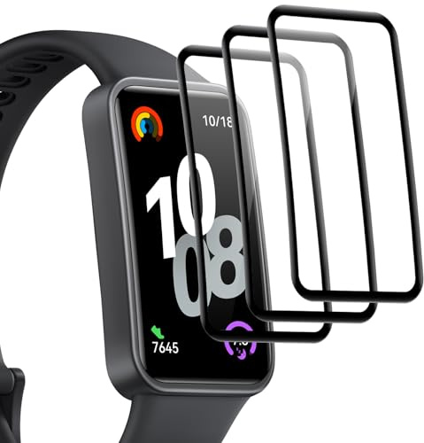 Joeyu (3 Piezas) Protector de Pantalla para Huawei Band 10 – pantalla protectora，Dureza 9H, Anti-roturas, Sin Burbujas, Antirayaduras, progector pantalla