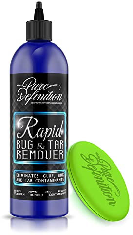 Pure Definition Bug and Tar Remover, Car Spot Glue Cleaner, With Foam Applicator Pad
