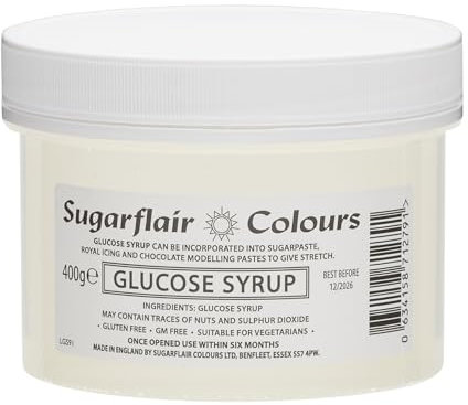 Sugarflair Glucose Syrup For Sugarpaste, Marzipan, Chocolate Modelling Pastes, Fondant, or Royal Icing - 400g