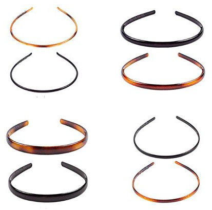 Serre-tête peigne à dents en plastique rigide pour femme, homme, fille (style 03)