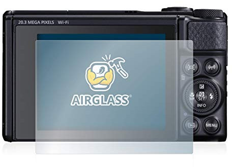 brotect Glass Screen Protector Film compatible with Canon PowerShot SX740 HS/Lite - Glass-Foil 9H Protection [Scratch Resistant, High Clarity]