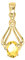 My Gold Anhänger Citrin (Ohne Kette) Echtes Gelbgold 333 Gold (8 Karat) Edelstein 20mm x 8mm Goldanhänger Our Joy A-02286-G301-CIT