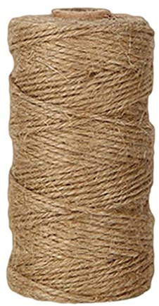 Junhouse Jute-Schnur, 100 Meter, natürliche, dicke Jute-Schnur für Heimwerker, Kunst, Handwerk, Geschenke, Garten