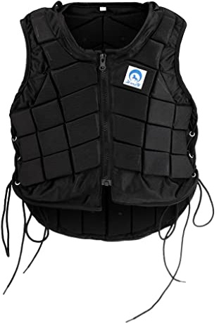 Tongina Professional Horse Riding Safety Equestrian Protective Black, Shock Absorption, EVA Padded, Comfortable, Breathable, Kids CL