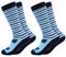 Occulto Kinder Skisocken 2er Pack (Modell: Mondi) Blau 27-30