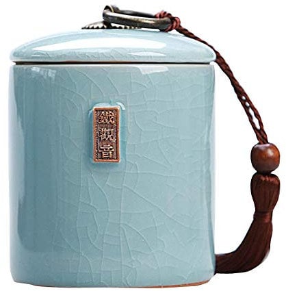 Jingyun Japanese Traditional Tea Caddy Ceramics Tea Canister Tea Jar Home Ornament B04
