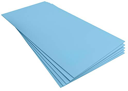 EkoBoard 6mm XPS Foam Boards Floor Underlay Thermal Insulation Underfloor Heating (1200 x 600mm)(5 Pack), Blue)