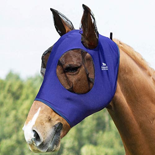Harrison Howard Elasticità Maschera Anti-Mosche per Cavallo UV Protezione (M ; Cob)