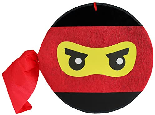 MagicPinatas Ninja Bombe – Pinata für Jungen zum Geburtstag – Befüllbare Piñata mit Süßigkeiten & Spielzeug – Geschenkfertig in Zellophan verpackt – Lustige Partydeko für Kinder & Erwachsene