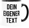 MoonWorks® Kaffee-Tasse eigener Text Spruch Wunschtext personalisiert Bürotasse lustige Kaffeebecher anpassen Inner schwarz Keramik-Tasse