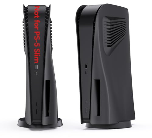 Piastre per Disc Edition, innoAura Piastre frontali con prese d'aria di raffreddamento, cover protettiva antigraffio antipolvere, Custodie di Ricambio in ABS Premium (Nero)