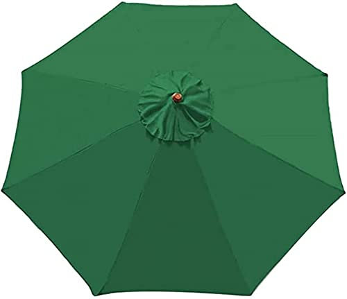 LGWG Remplacement Toile De Rechange pour Parasol 6 Baleines,Toile De Remplacement Parasol Déporté en Polyester pour Jardin, Terrasse, Cour, Plage, Piscine, Marché-Green||2m/6 Arms