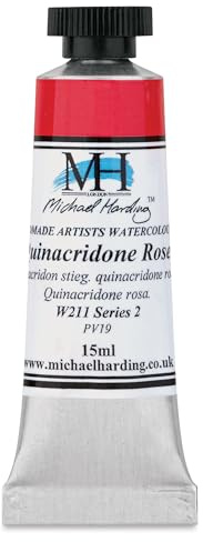 Michael Harding Professional Watercolors - 15ml Tubes (Quinacridone Rose)