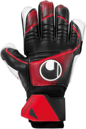 uhlsport Powerline Soft Flex Frame Fußball Kinder und Erwachsene Torwarthandschuhe Unisex - Torhüter-Handschuhe mit Fingerschutz, 5