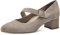 Tamaris COMFORT Damen Pumps mit Riemen aus Leder Mary Jane, Grau (Hellgrau), 40 EU