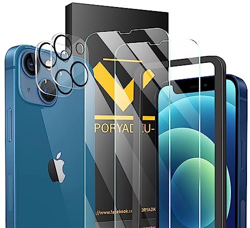 JZG Für iPhone 14 Pro 5G Panzer Schutz Glas mit 2 Stück Schutzfolie und 2 Stück Kamera folie, 9H Härte, Anti- Kratzer, Anti-Blasenfrei, Ultra-HD Displayschutzfolie [2+2 Stück]-C