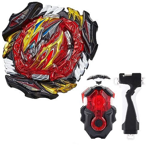 Desamvap Bay Battling Tops Kampf Kreisel Booster Dynamite B-197 Divine Belial Metal Fusion mit Starter und Griff, Kinder Spielzeug Geschenk für Geburtstag Kinder Spielzeug