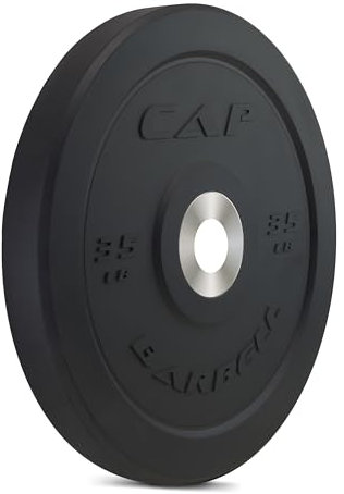CAP Barbell Best Olympic Stoßstangenplatte, Schwarz, 15,9 kg