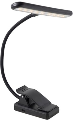 ibasenice 3st Notenständer Licht Klemmleuchte Für Den Schreibtisch Clip Auf Klavierlicht Led-tischlampe Clip Auf Musiklampe Led-buchlicht Isolierschlauch Aus Metall Kind Aufsteckbar Kopfteil