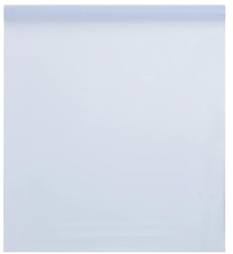 vidaXL Fensterfolie,Fenster Folie für Schlafzimmer Bad Küche, Sichtschutzfolie mit sanfter Lichtdurchlässigkeit, Sonnenschutzfolie Dekofolie, Statisch Matt Weiß PVC