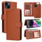 Hülle Case für Samsung Galaxy S24 Hülle (2 in 1) Leder Stoßfestes [Abnehmbare Magnetische Hülle] [Kabelloses Laden] [Kartenfach] Handyhülle RFID Schutzhülle Etui Klapphülle,braun