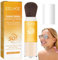 Mineral Powder Sunscreen Brush,Scalp Sunscreen Powder,SPF 50 Powder Sunscreen for Face,Mineral Face Powder,Sun Protection Powder,Matte Powder,Suncream Brush,Mineral SPF,Lasting Lightweight Breathable