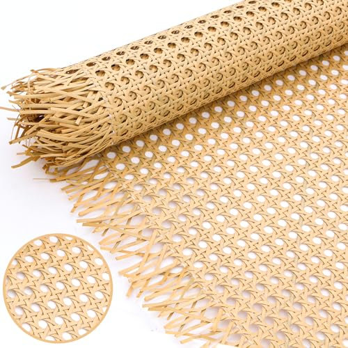 Vehipa Rollo de Ratán Plástico 60x120 cm - Mimbre Artificial Tejido a Mano para Renovación de Muebles DIY | Decoración de Camas, Sillas, Armarios y Techos