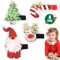 KIKISML 4 Stück Weihnachts Haarspangen Set, Xmas Glitter Haarschmuck, Geweih Haarclips/Weihnachtsbaum Haarklammern/Weihnachtsmann Haarnadeln, Haar Accessoires Weihnachten Deko Haarspange für Kinder