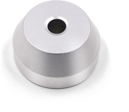 45 RPM Adapter for 7 Inch Vinyl Record Solid Aluminum Record Adapter (Silver)