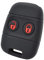 XEBRAD 2 Buttons Silicone Remote Key Case Key Fob Shell Cover, for, Defender, Freelander, Rover 25 45 100 200 400, for MG, ZS ZR car key shell