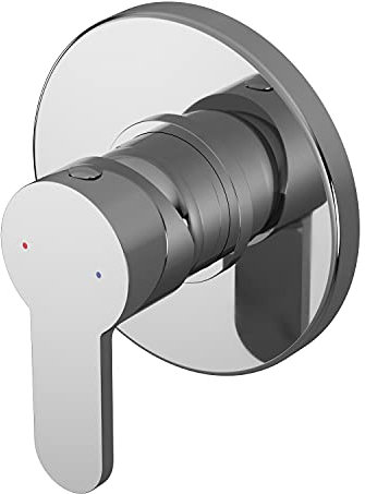 Round Concealed Manual Shower Valve (1 Outlet) - Chrome