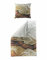 JACK by Bierbaum Mako Satin Bettwäsche 135x200cm 2 TLG. Marmor Optik Braun Grau Digitaldruck