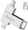Pendrive 256 GB para iPhone Apple Certificación,Rinjani Pen Drive USB C para iPhone 15/16,OTG Android Smartphone,iPad,Mac,PC,(Sin App) Memoria USB 3.0 Externa Photo Stick Flash Drive MFi Lightning