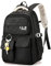 Amythe Zaino per Ragazze delle Scuole Medie e Superiori, Zainetto Casual da 38L con Molte Tasche, Adatto per Laptop da 15.6 Pollici, Zaini Scuole in Nylon Leggero per Bambina, Nero