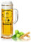 Premium Bierkrug mit Gravur und Goldrand | Bierexperte - Personalisiert Vorname | Geschenk für Ihn | Bierglas lustig für Papa Freund Trauzeuge Bonuspapa Geschenk