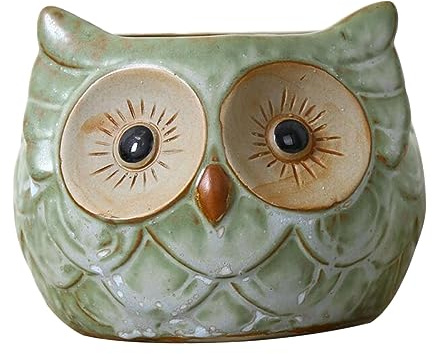Yardwe Pflanztöpfe für Sukkulenten Retro Keramik Blumentopf mit Drainageloch für Garten und Wohnkultur