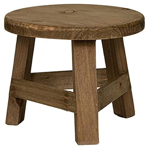 Tabouret haut en bois avec support multifonction pour pot de fleurs pour décoration de salon