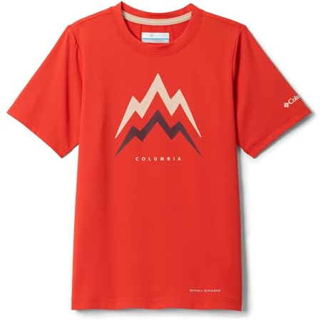Columbia Boy's Tech Trail Utility Short Sleeve Graphic Crew, Technical Short Sleeve T-Shirt