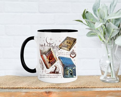 Crescent City Mug, 11oz Mug, Bookish Gifts, Reading Gift, Sarah J Maas, Crescent City Gift (White)