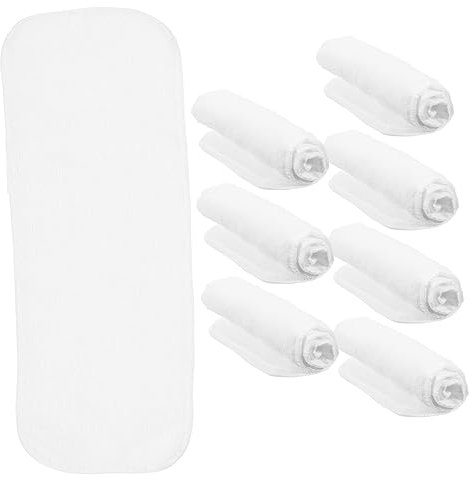 SKISUNO 8stücke Pack Wiederverwendbare Einlagen Für Stoffwindeln Weiche Und Saugfähige Aus Gewebematerial Waschbar Und Hautfreundlich Für Neugeborene Und Kleinkinder