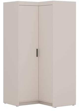 AXLIVING Schrank Modern Eckschrank Beige Storicos 97,8 x190,5 x97,8cm