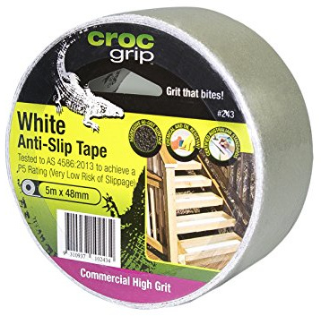 CROC grip Commercial High Grit White Anti-Slip Tape -48mm x 5m