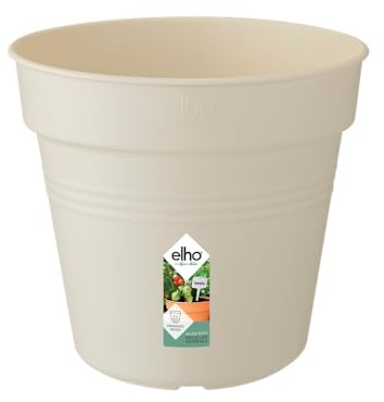 elho Green Basics Anzuchttopf 35 - Growpot für Züchten und Ernten - Ø 35.0 x H 32.2 cm - Weiß/Baumwolle